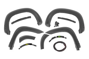 Chevrolet Silverado 1500 Fender Flares - Rough Country - SF1 - Lakeshore Blue - '19-'22